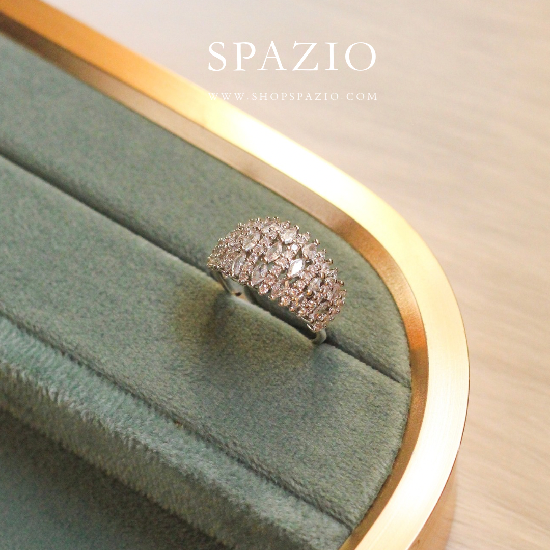 Crest CZ Ring