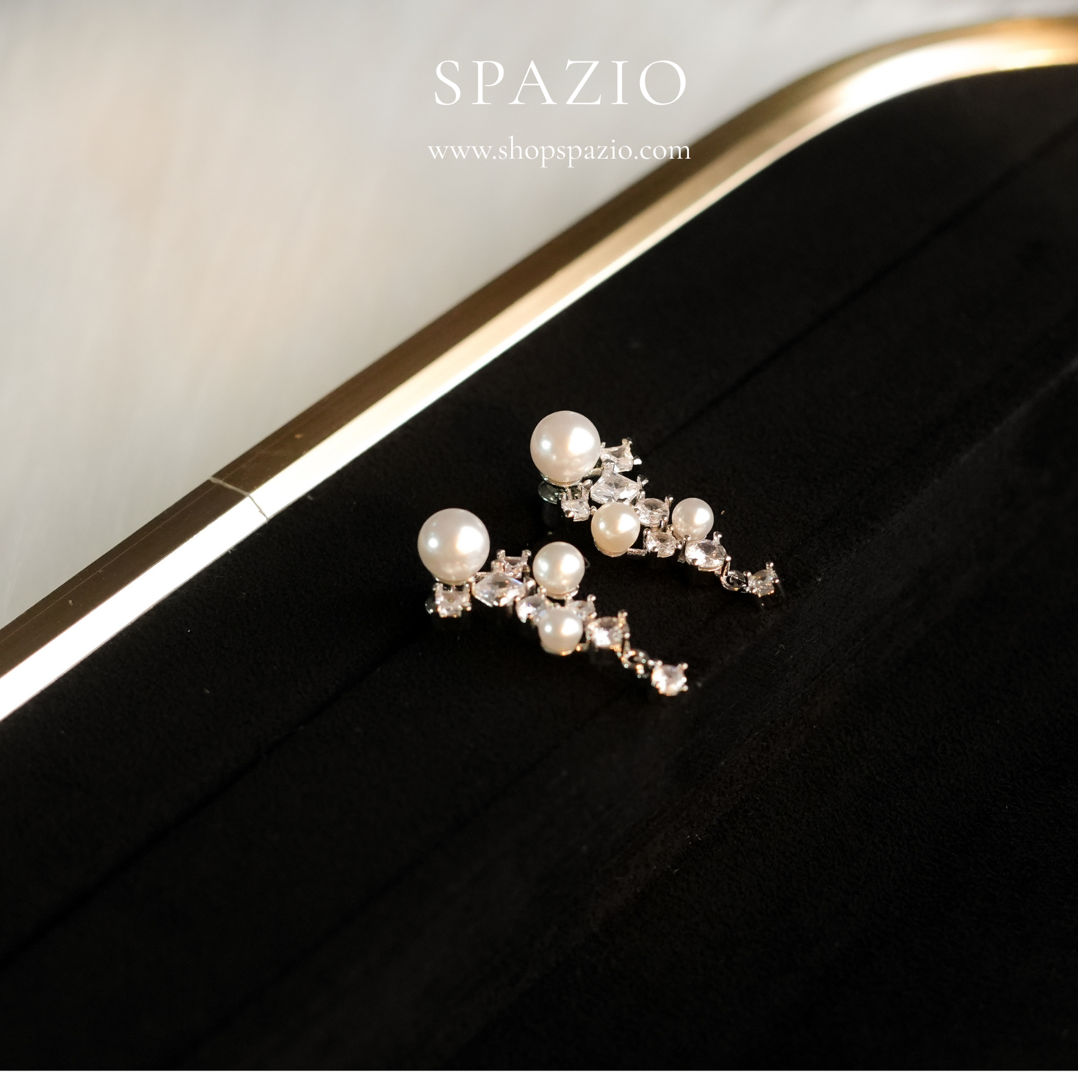 Pearl CZ Earrings