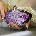 Roselle Clutch - Purple