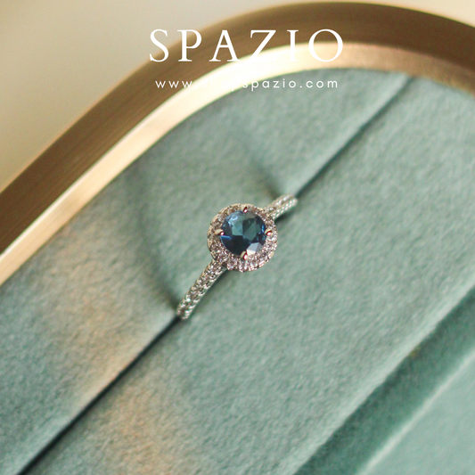 Zinc Blue Whisper Ring