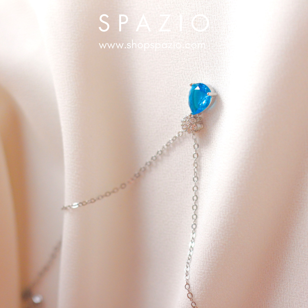 Radiant Sea Zircon Necklace