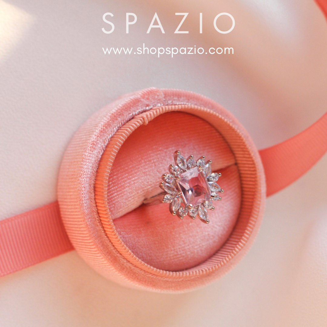Mystic Pink Glimmer Ring-Adjustable