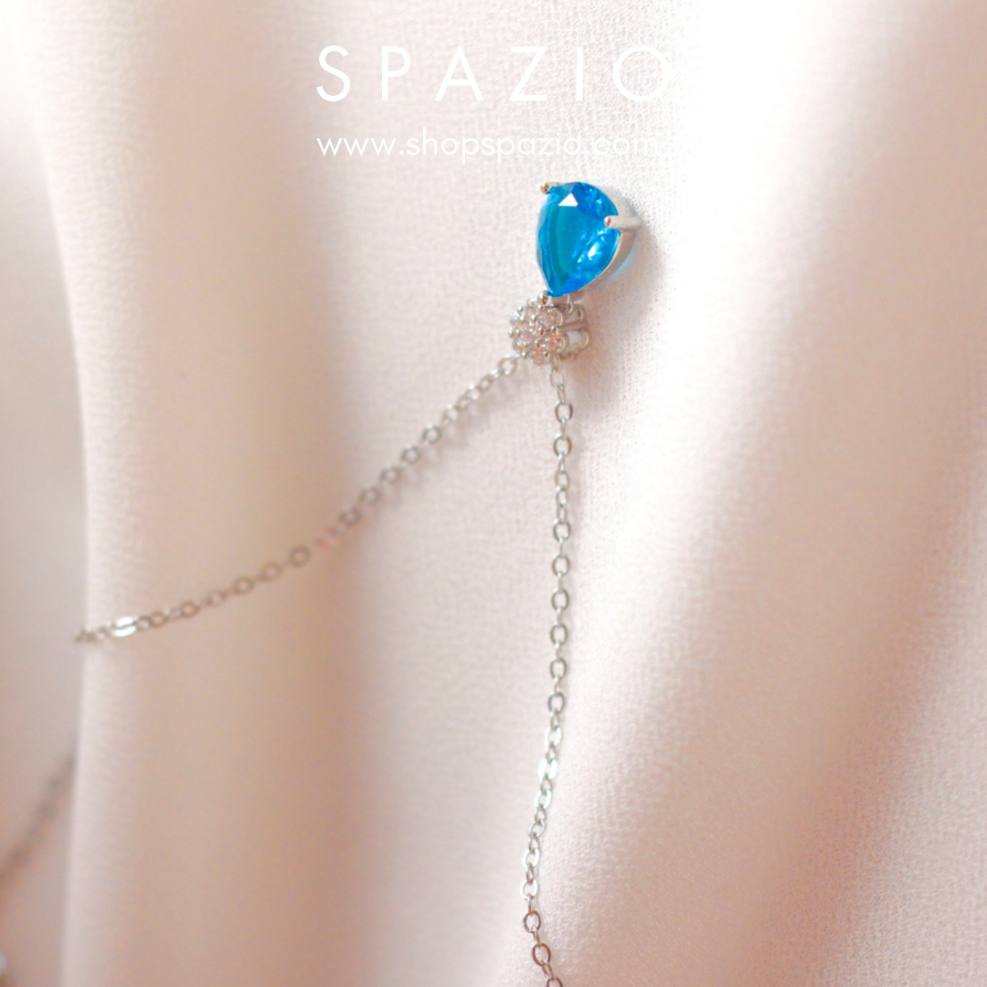 Radiant Sea Zircon Necklace