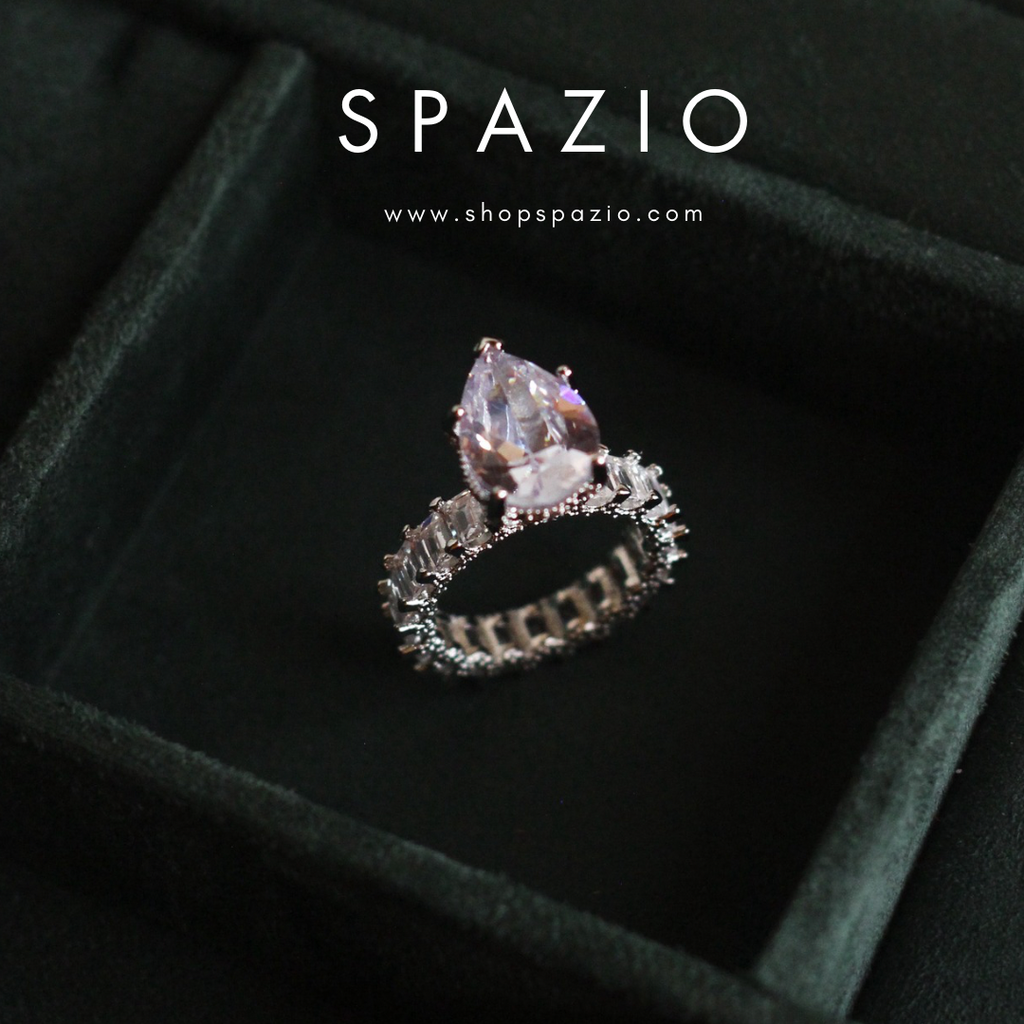 Pear Band Ring