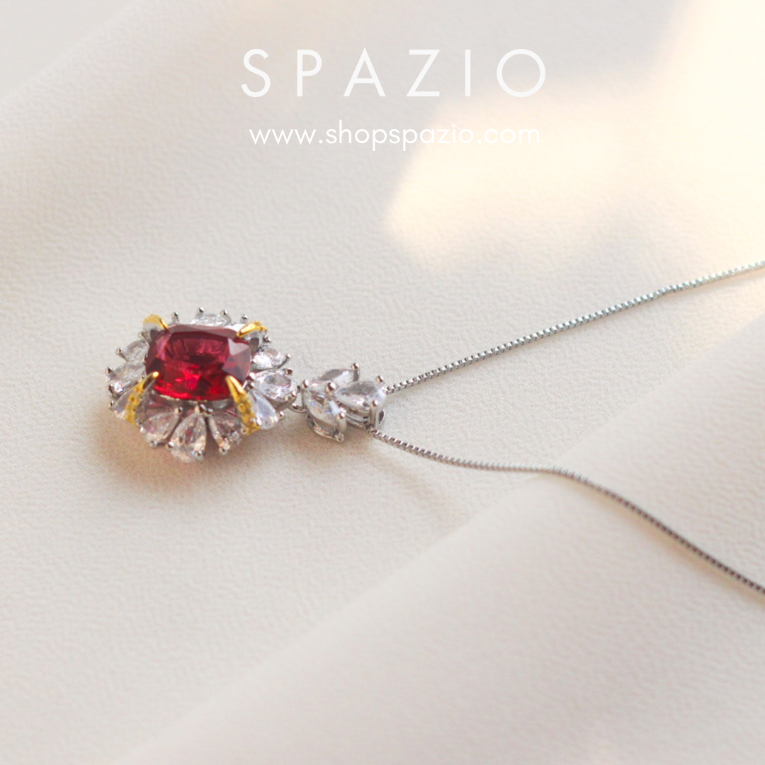 Crimson Sparkle Necklace