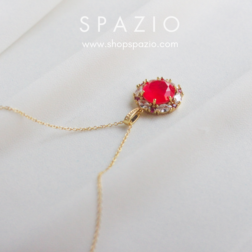 18 K Gold Plated Sunset Bloom Pendant