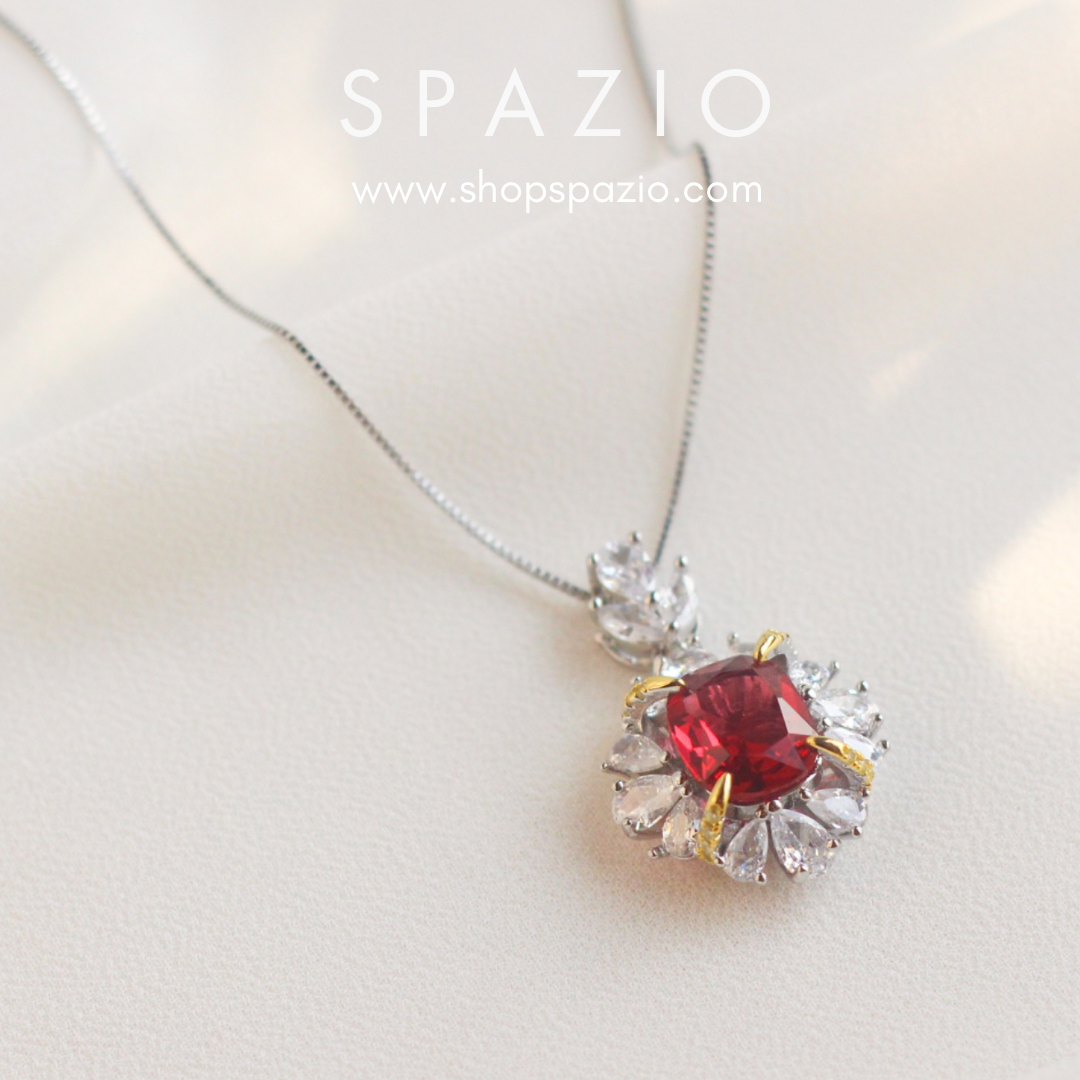 Crimson Sparkle Necklace