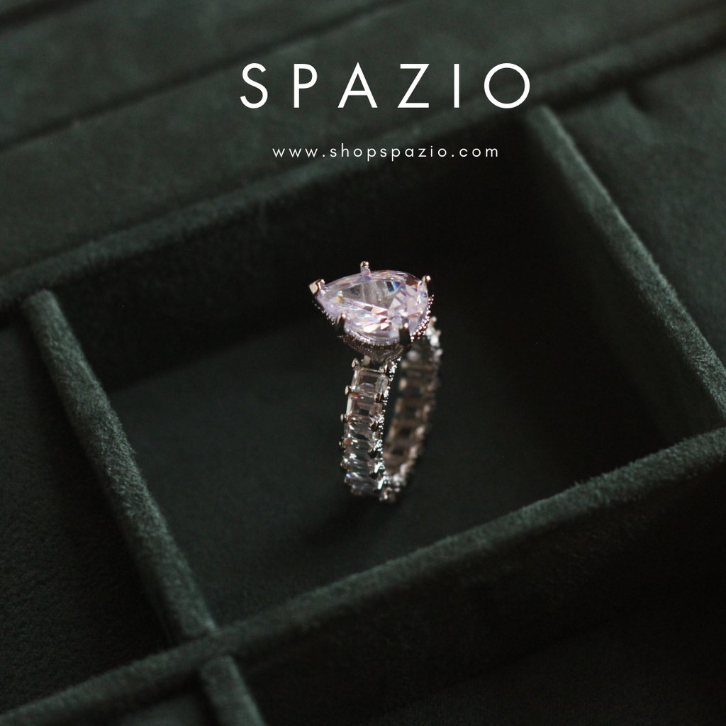 Pear Band Ring