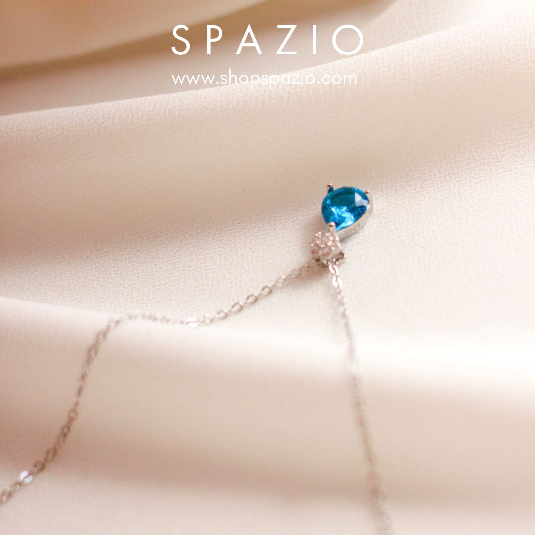 Radiant Sea Zircon Necklace