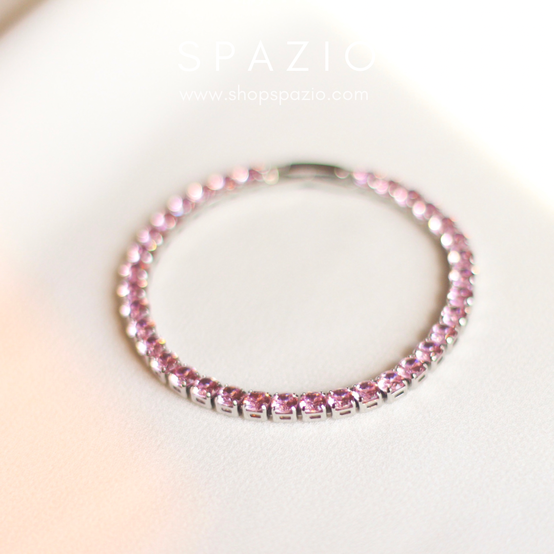 Tennis Bracelet-Pink