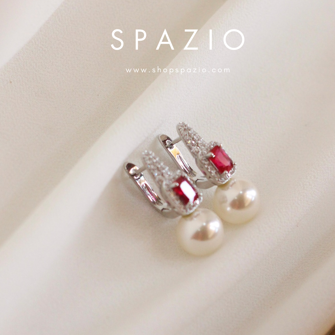 Crimson Luminance Earrings
