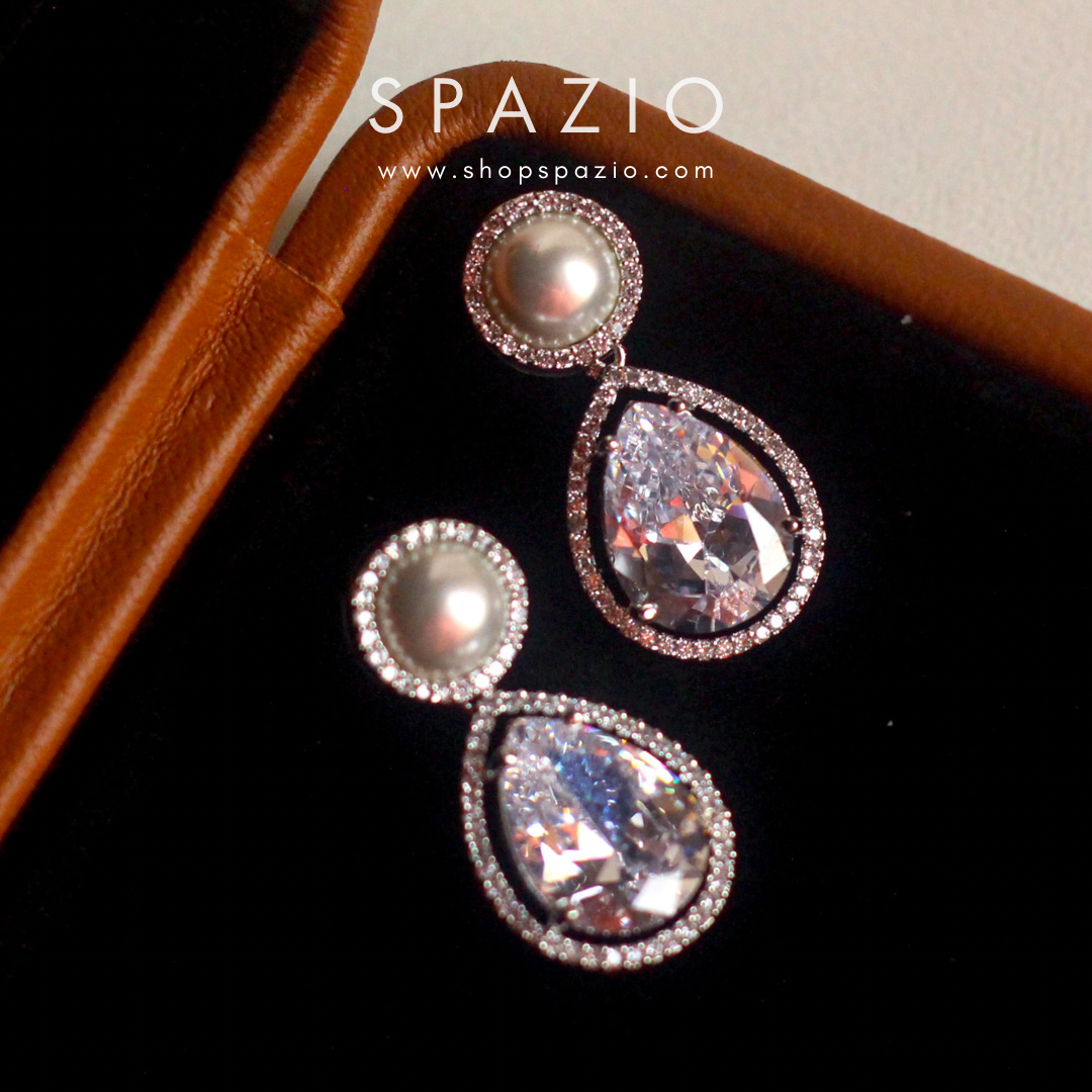Silver Elegance Pearl Drops