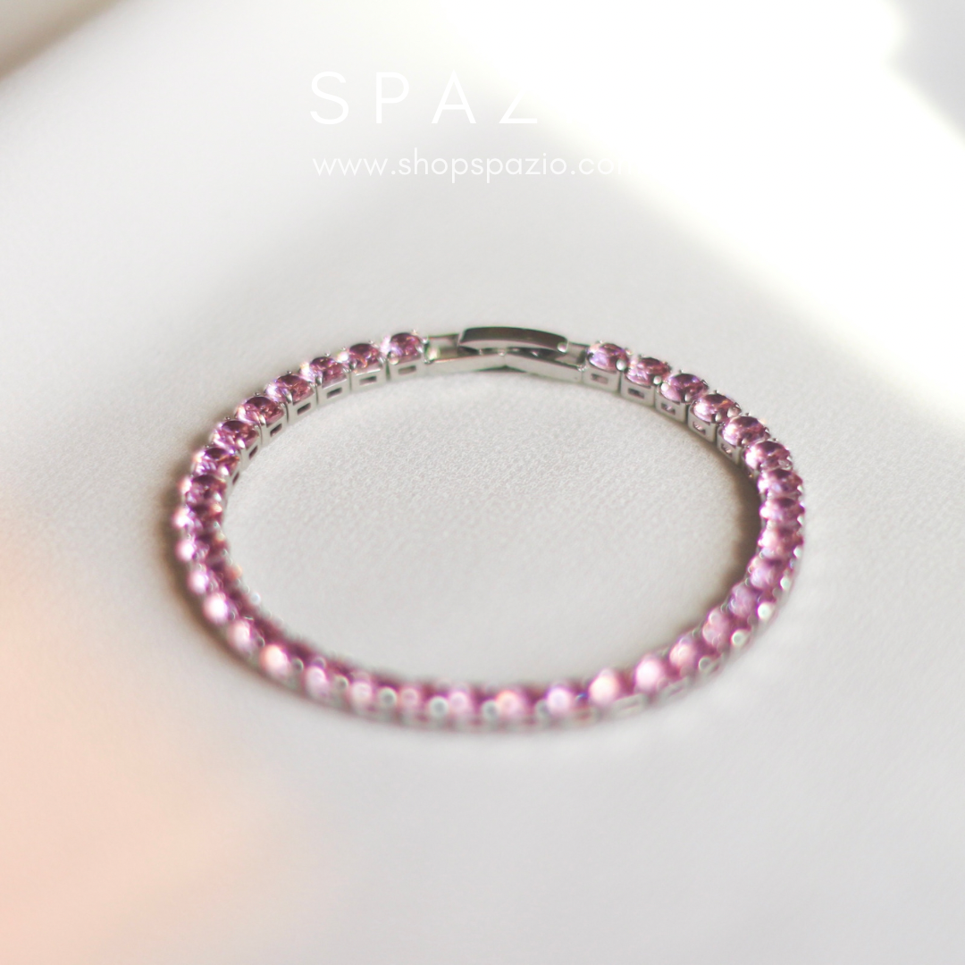 Tennis Bracelet-Pink