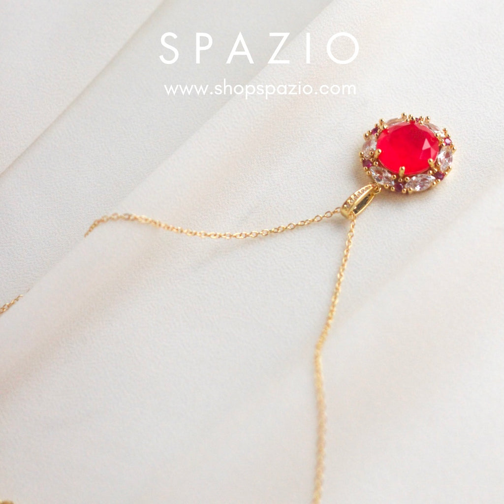 18 K Gold Plated Sunset Bloom Pendant