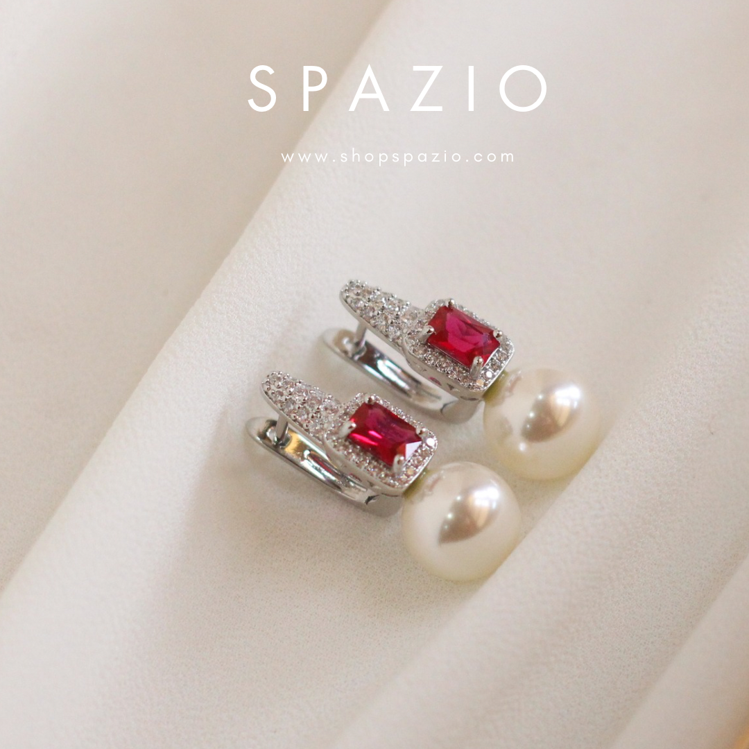 Crimson Luminance Earrings