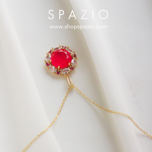 18 K Gold Plated Sunset Bloom Pendant