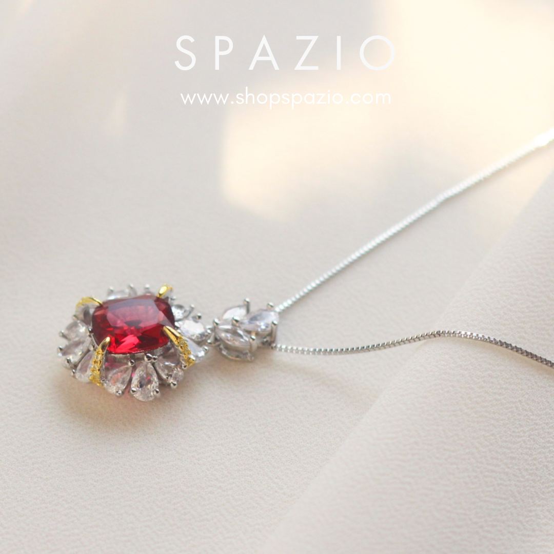 Crimson Sparkle Necklace