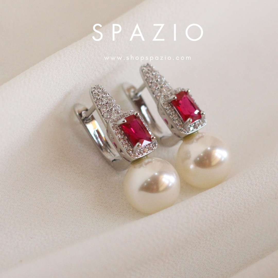 Crimson Luminance Earrings