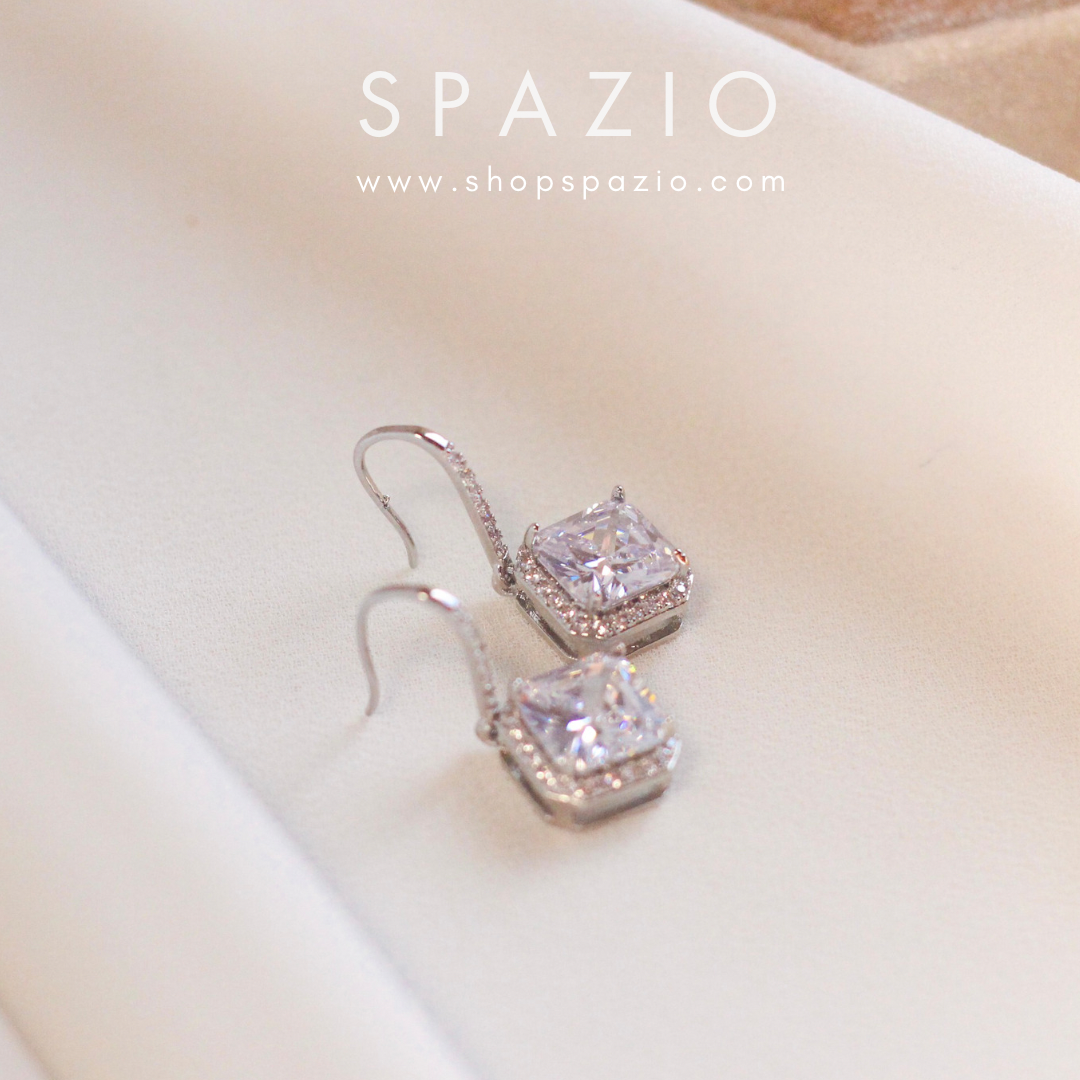 Zircon Glow Drop Earrings