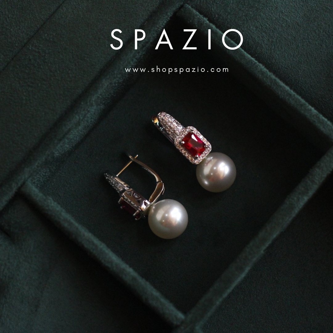 Crimson Luminance Earrings