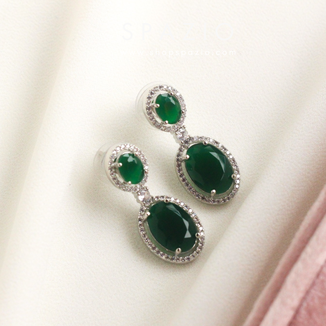 Twilight Emerald Green Earrings