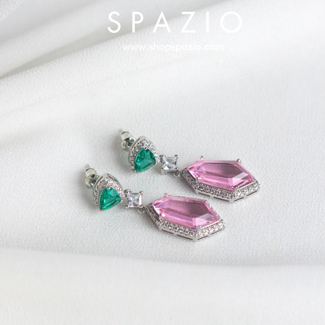 Pink Glimmer Earrings