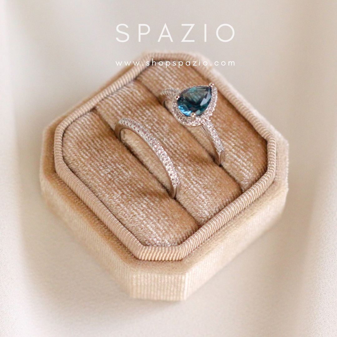 Ocean's Serenade Rings Set
