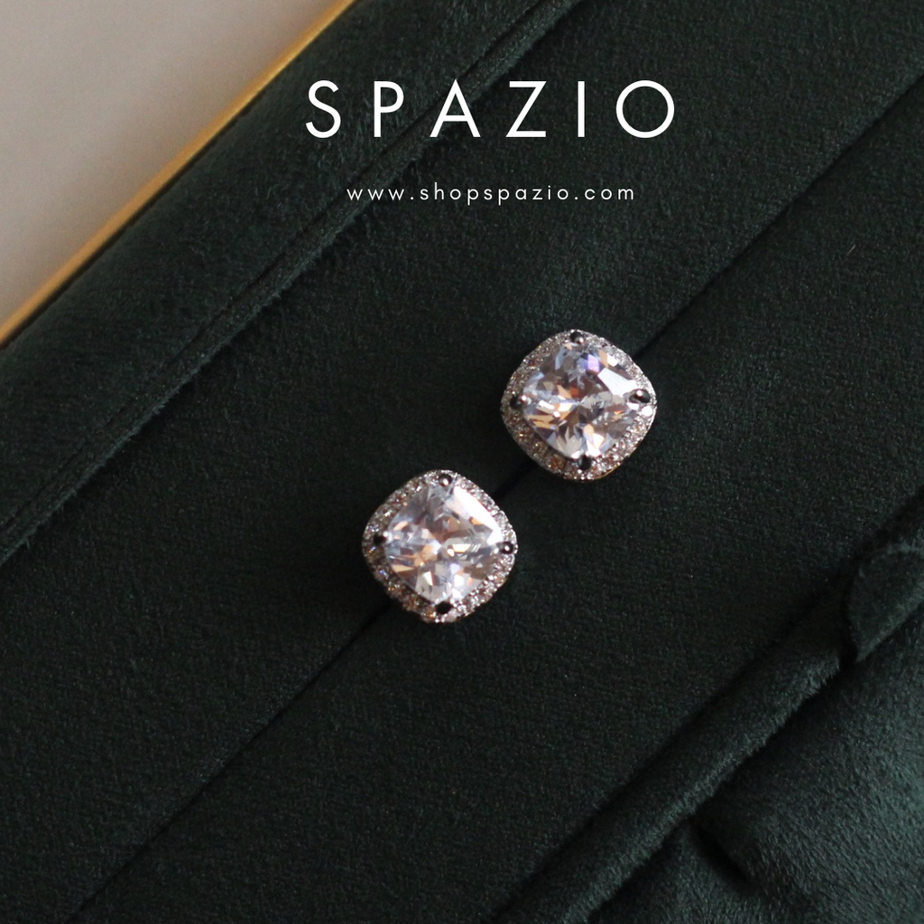 Silver Sparkle Studs