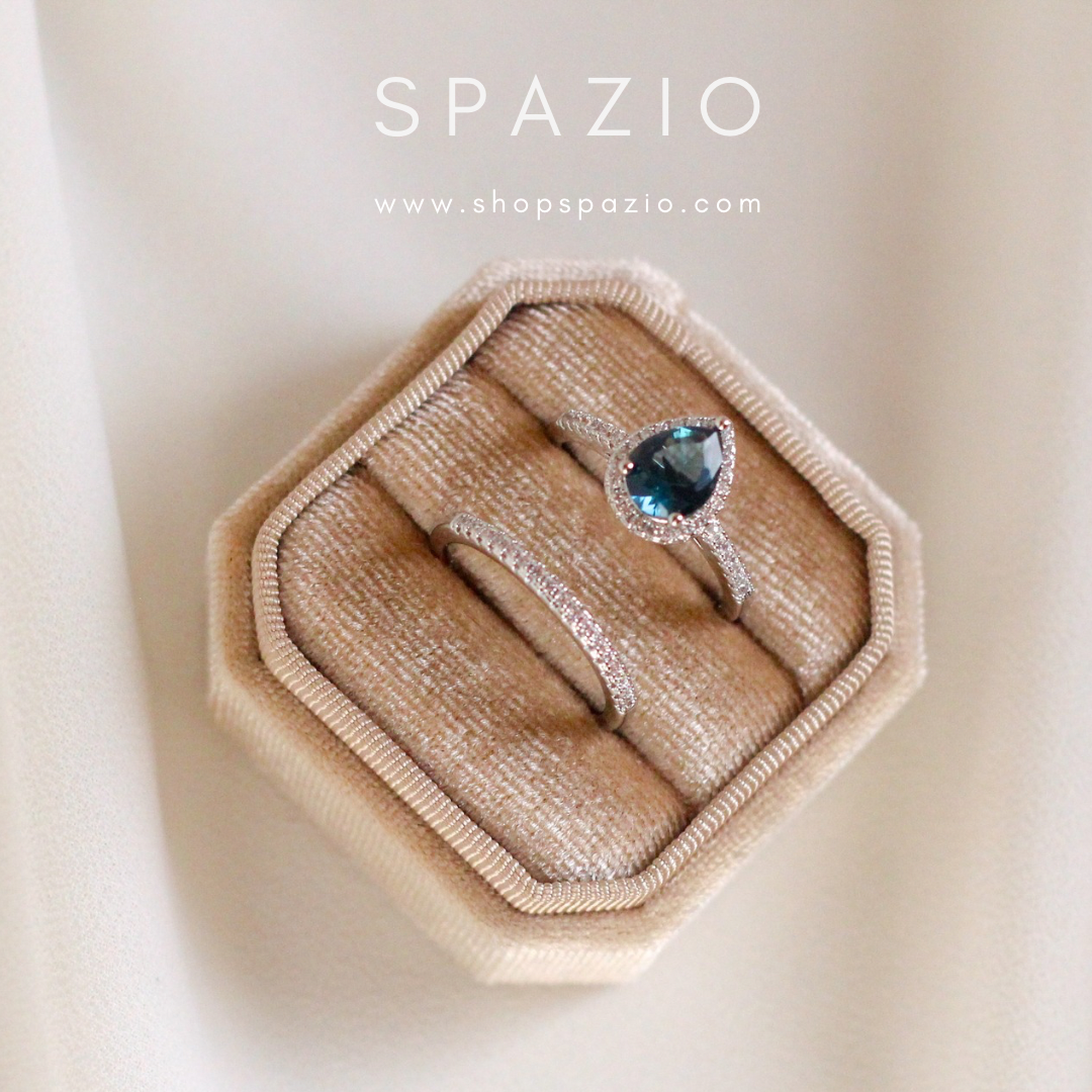 Ocean's Serenade Rings Set