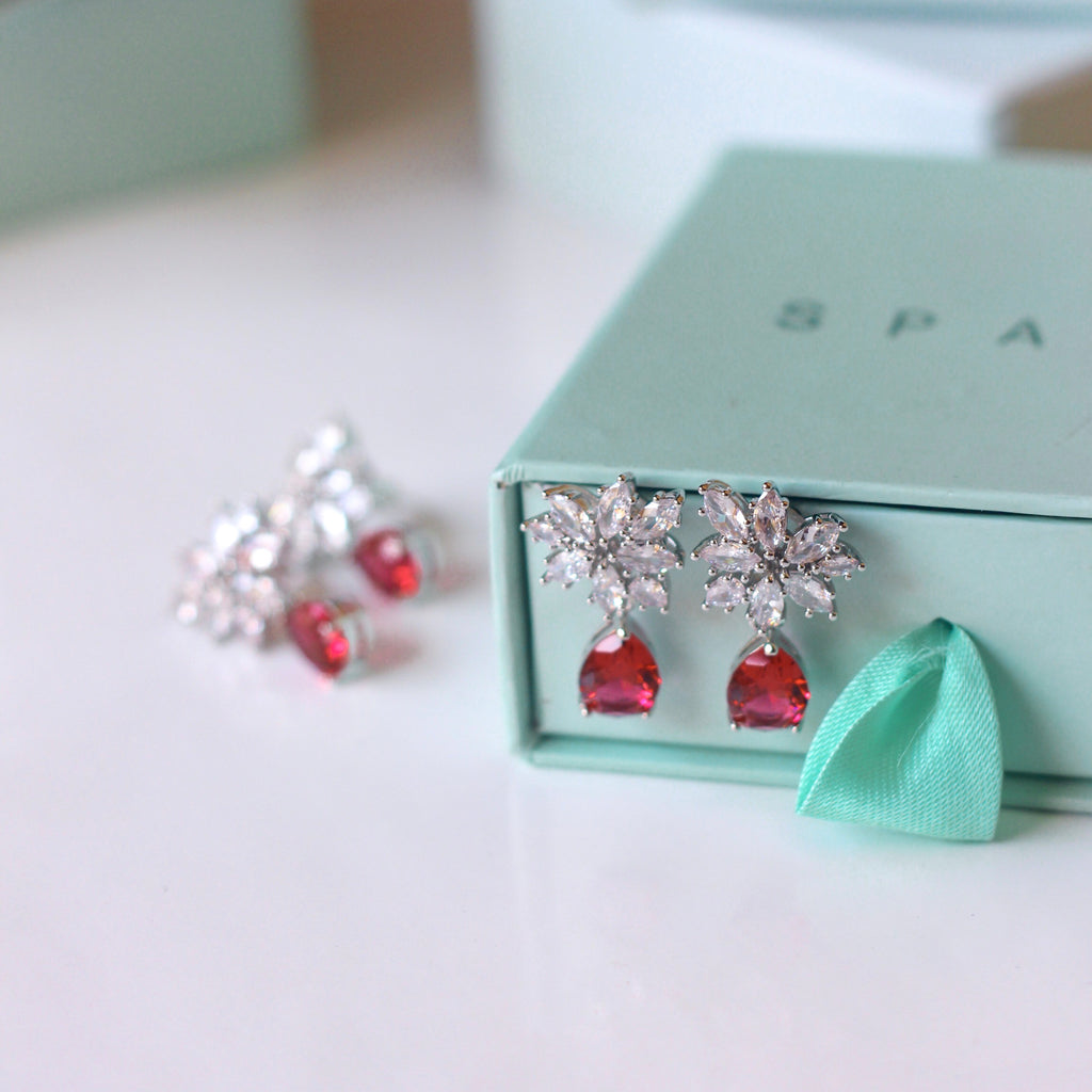 Orchid Ruby Earrings