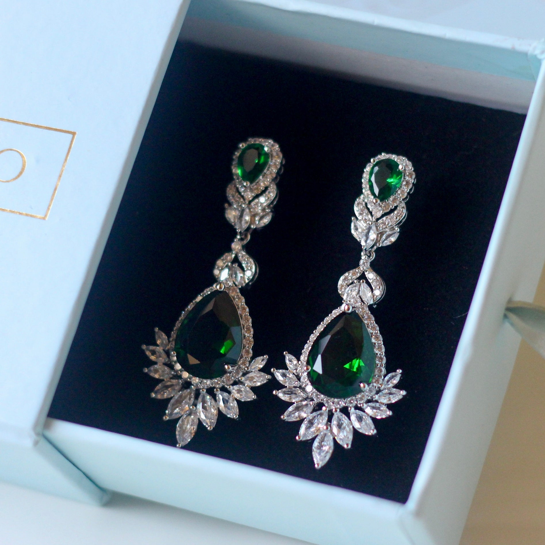 Emron Earrings-Green