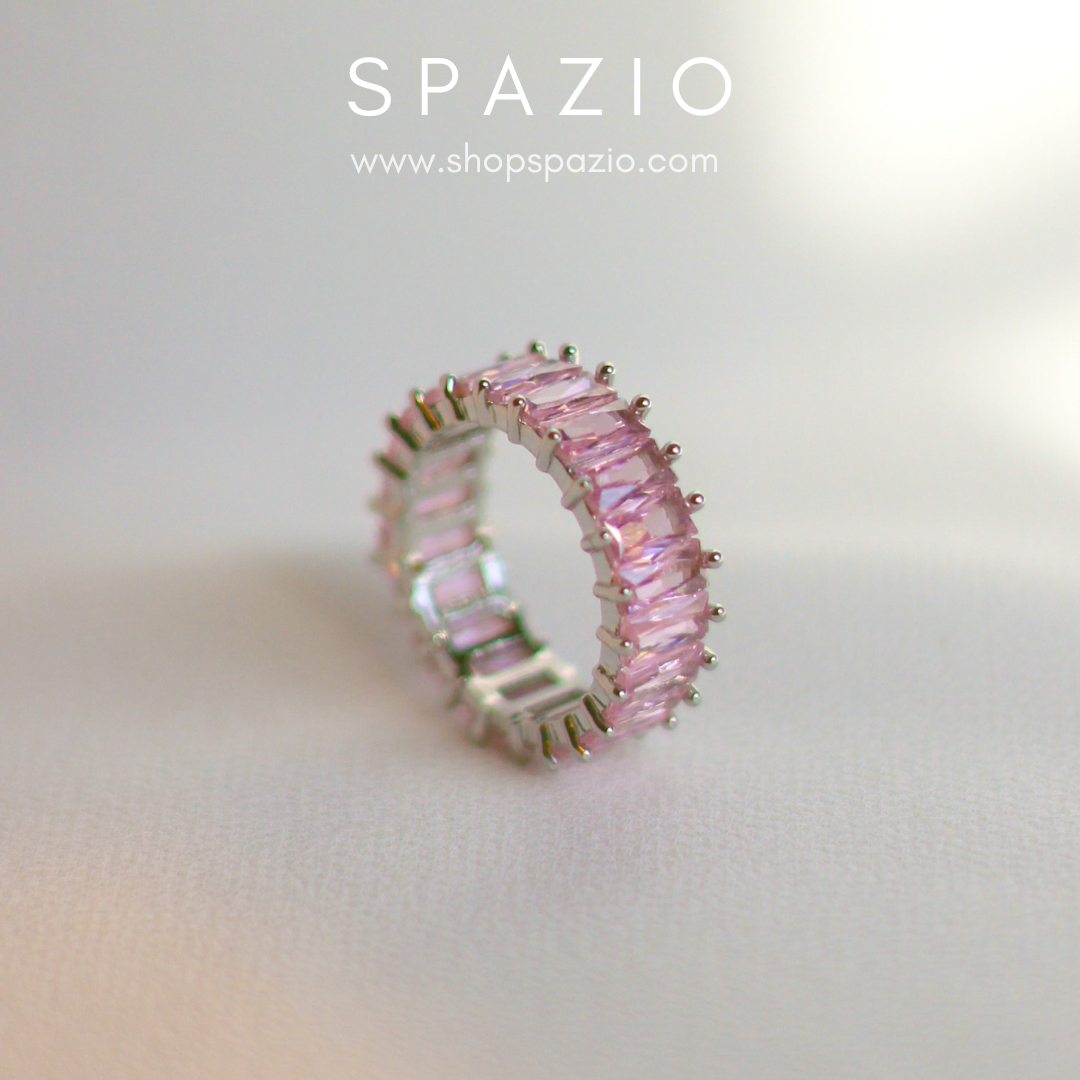 Pink Blossom Band Ring