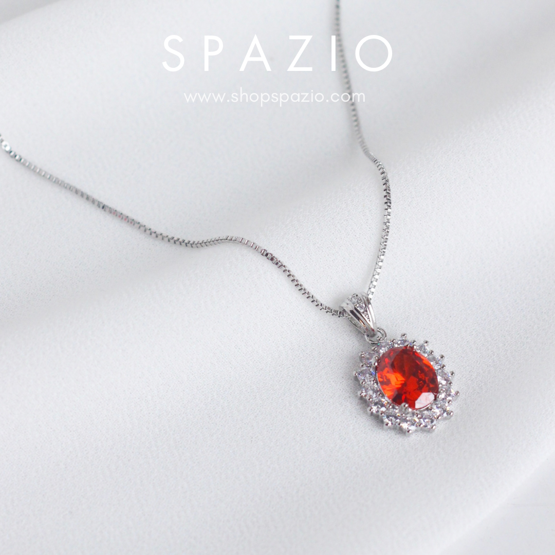 Deep Elegance Maroon Necklace