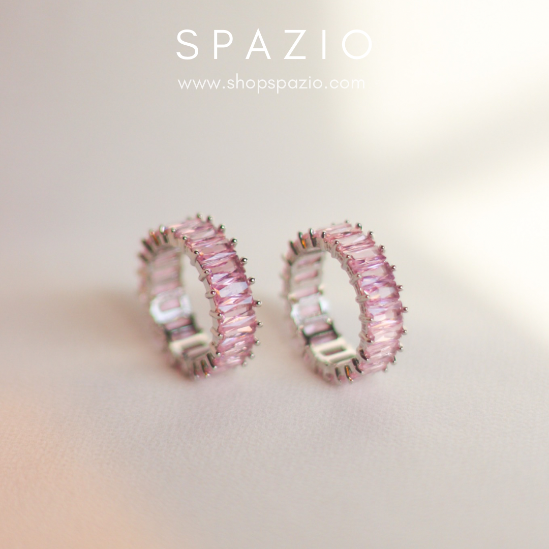Pink Blossom Band Ring