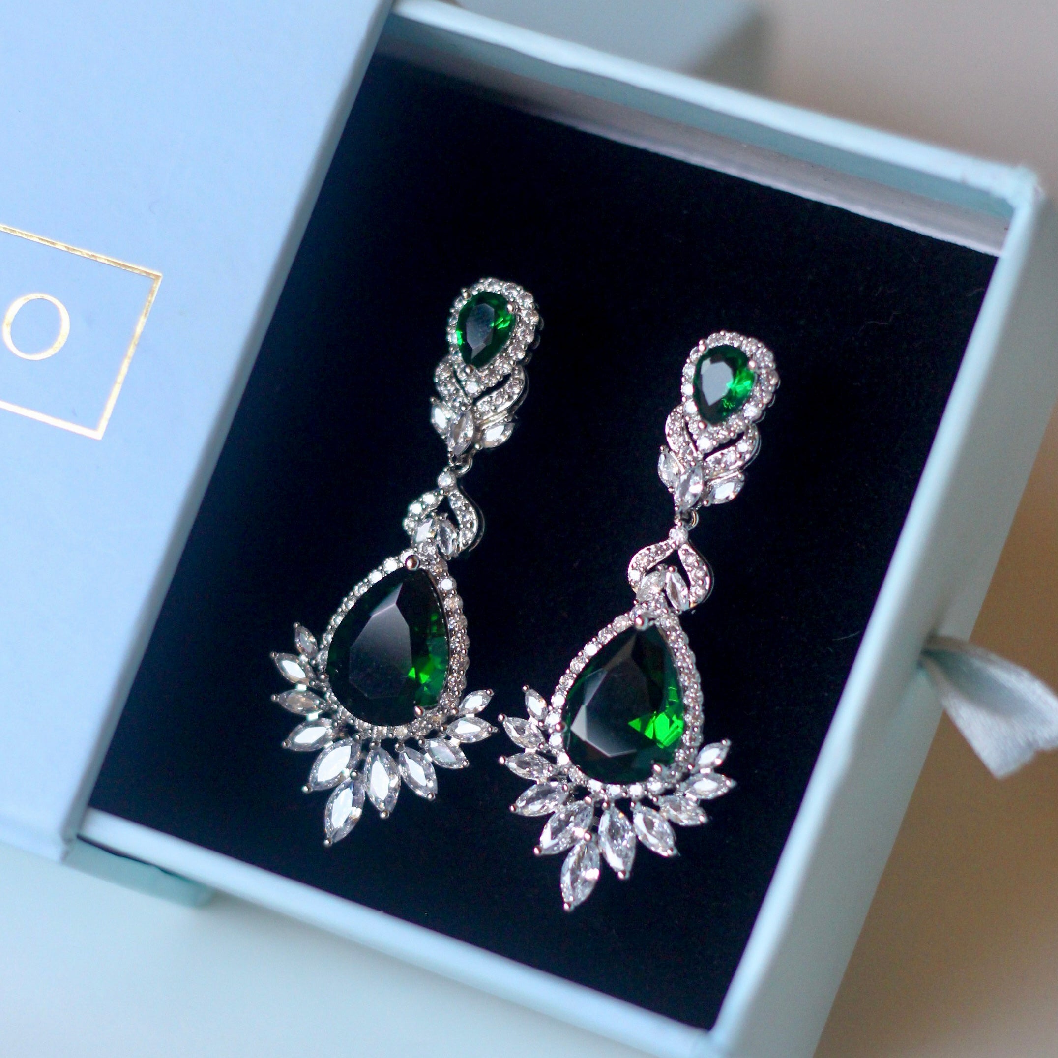 Emron Earrings-Green
