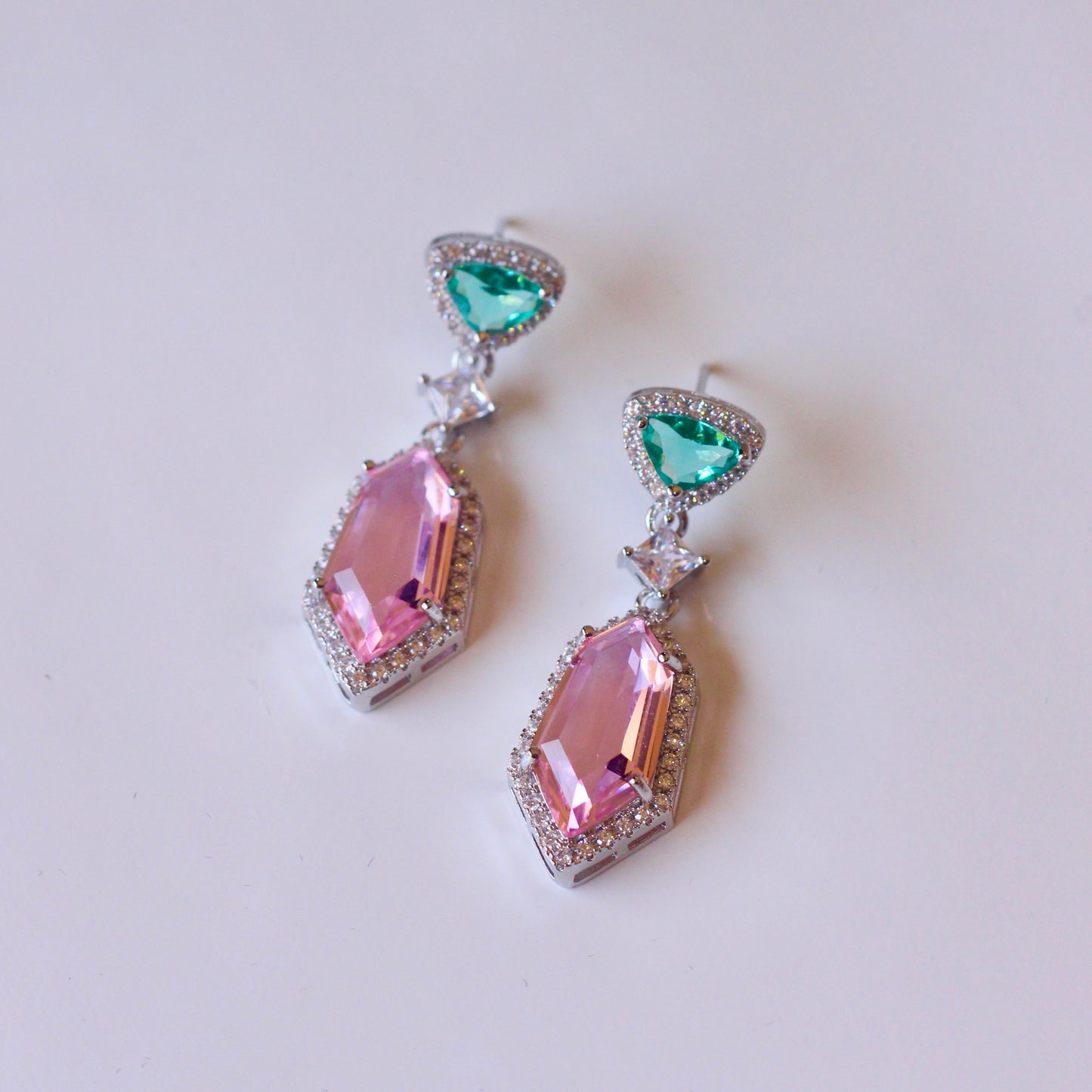 Pink Glimmer Earrings