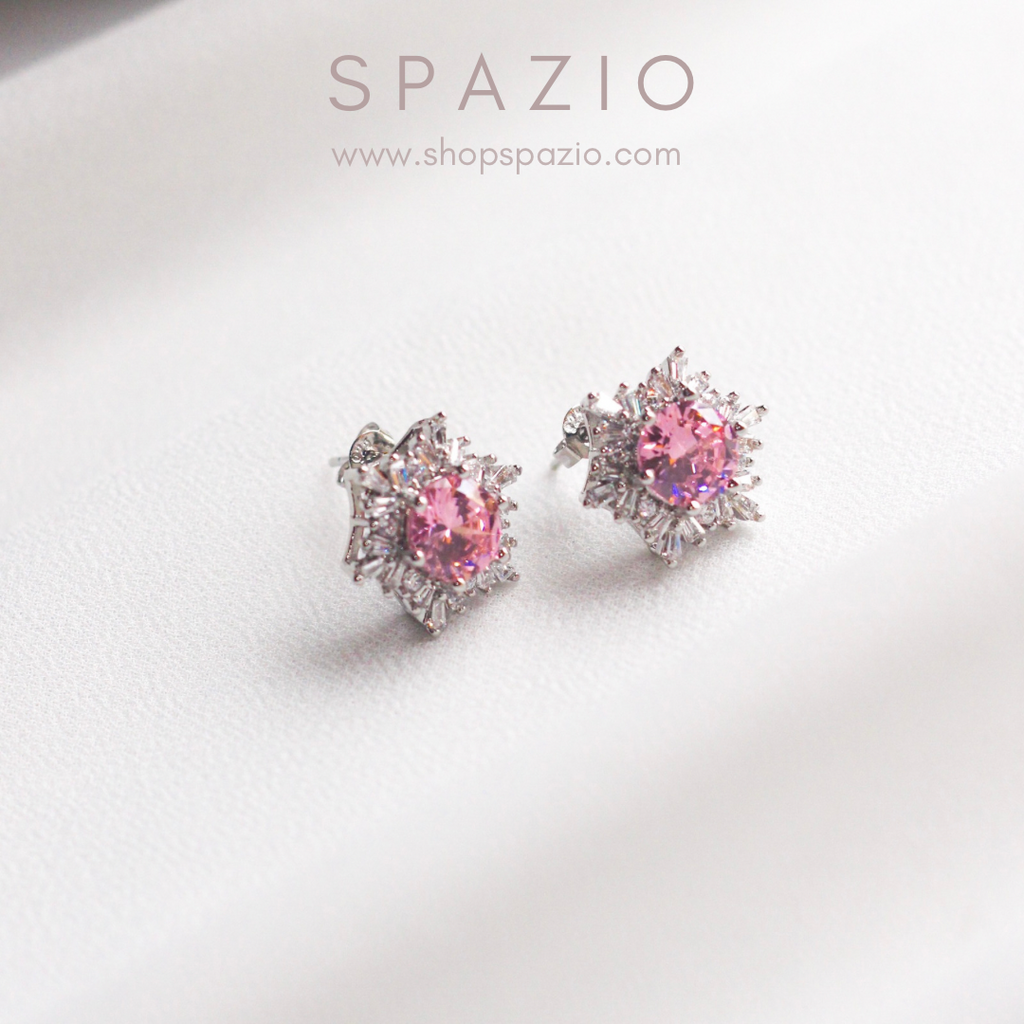 Pink Frost Earstuds