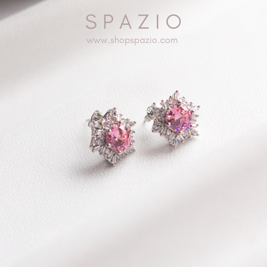 Pink Frost Earstuds