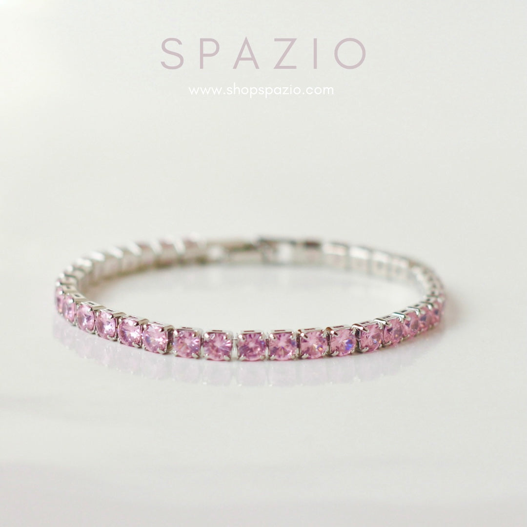 Tennis Bracelet-Pink