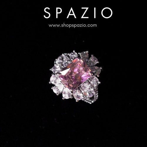 Adjustable Blushing Petals Ring