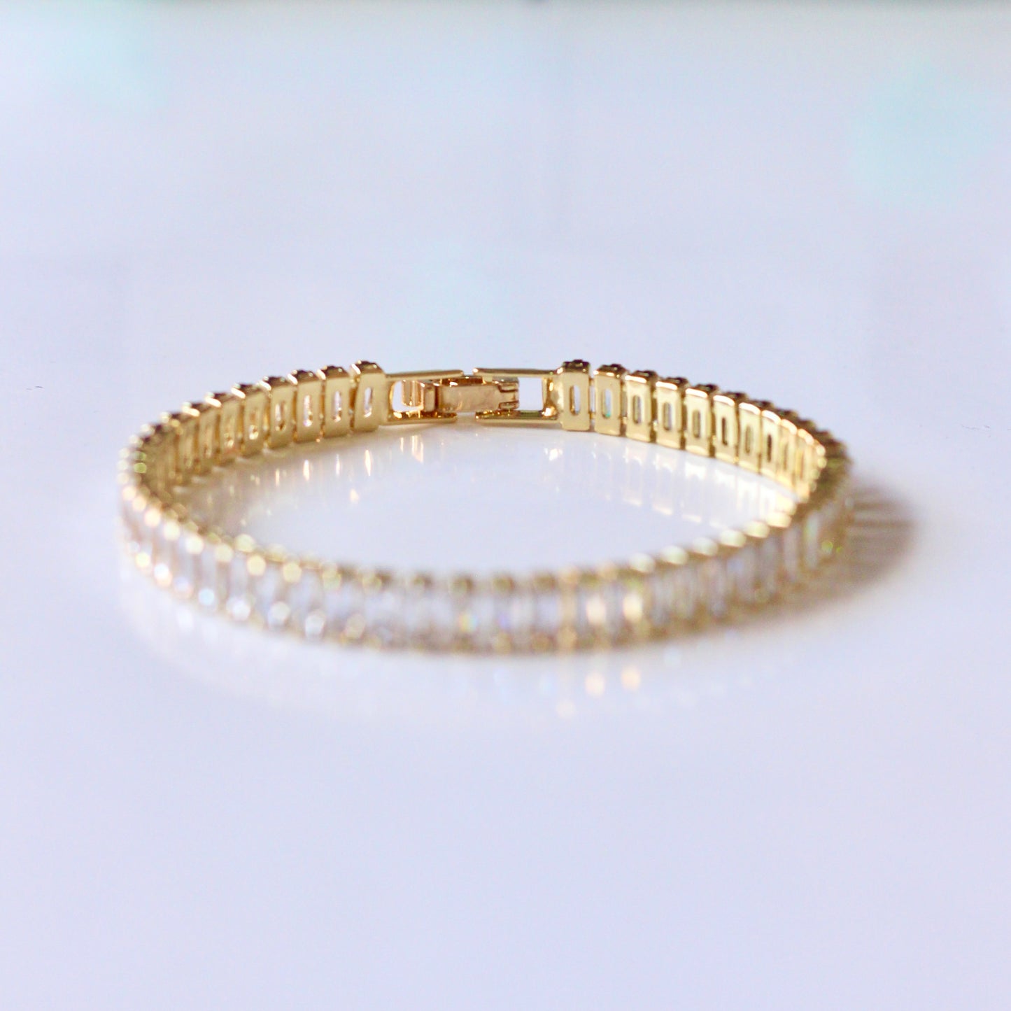 Iced out Zircon Bracelet-Gold