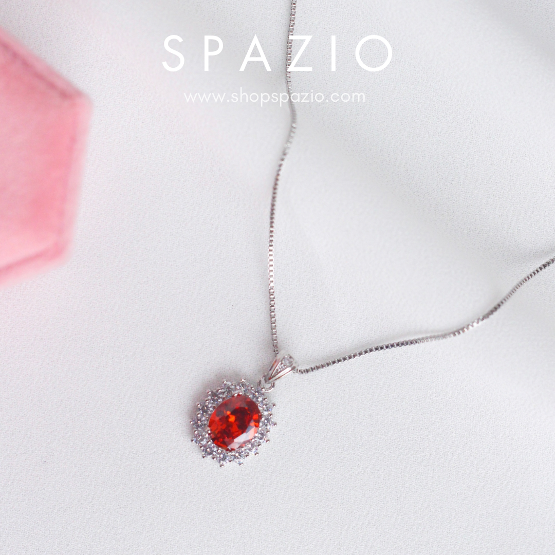Deep Elegance Maroon Necklace
