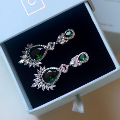 Emron Earrings-Green