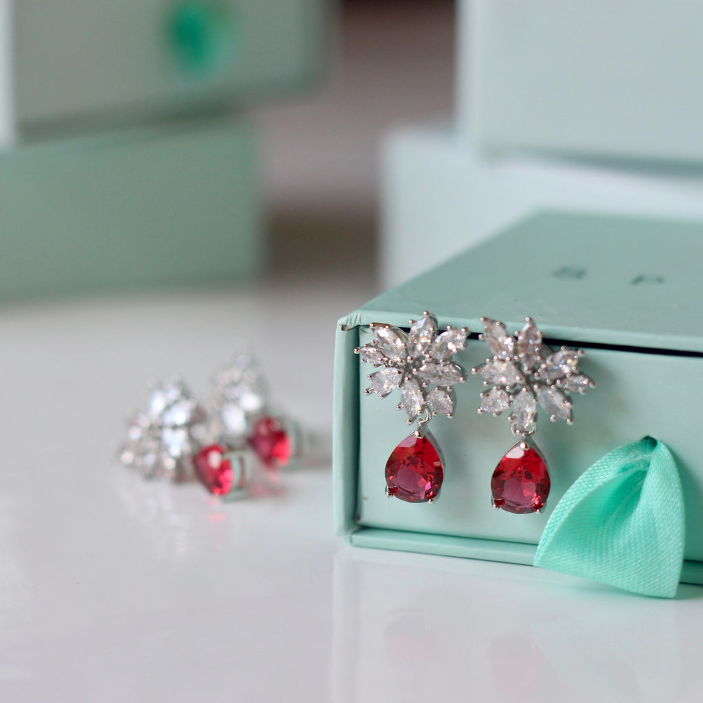 Orchid Ruby Earrings