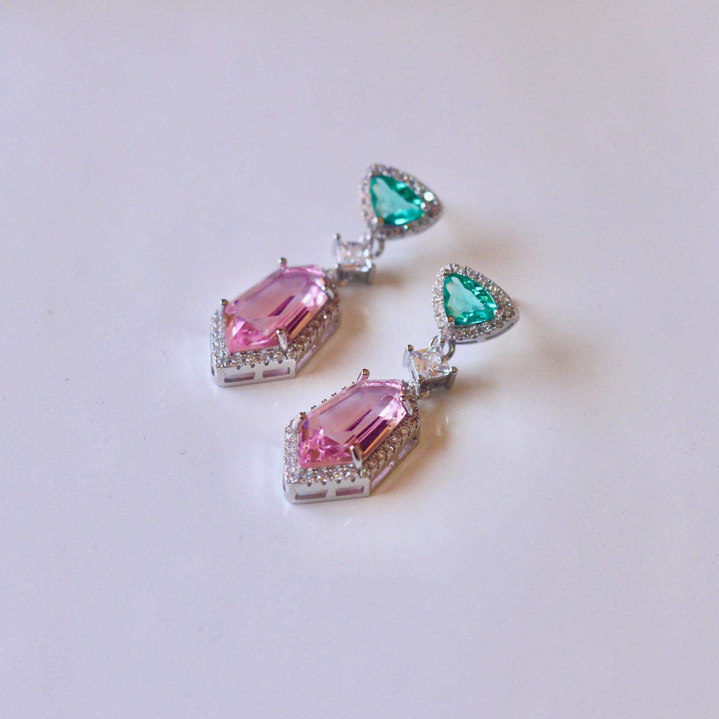 Pink Glimmer Earrings