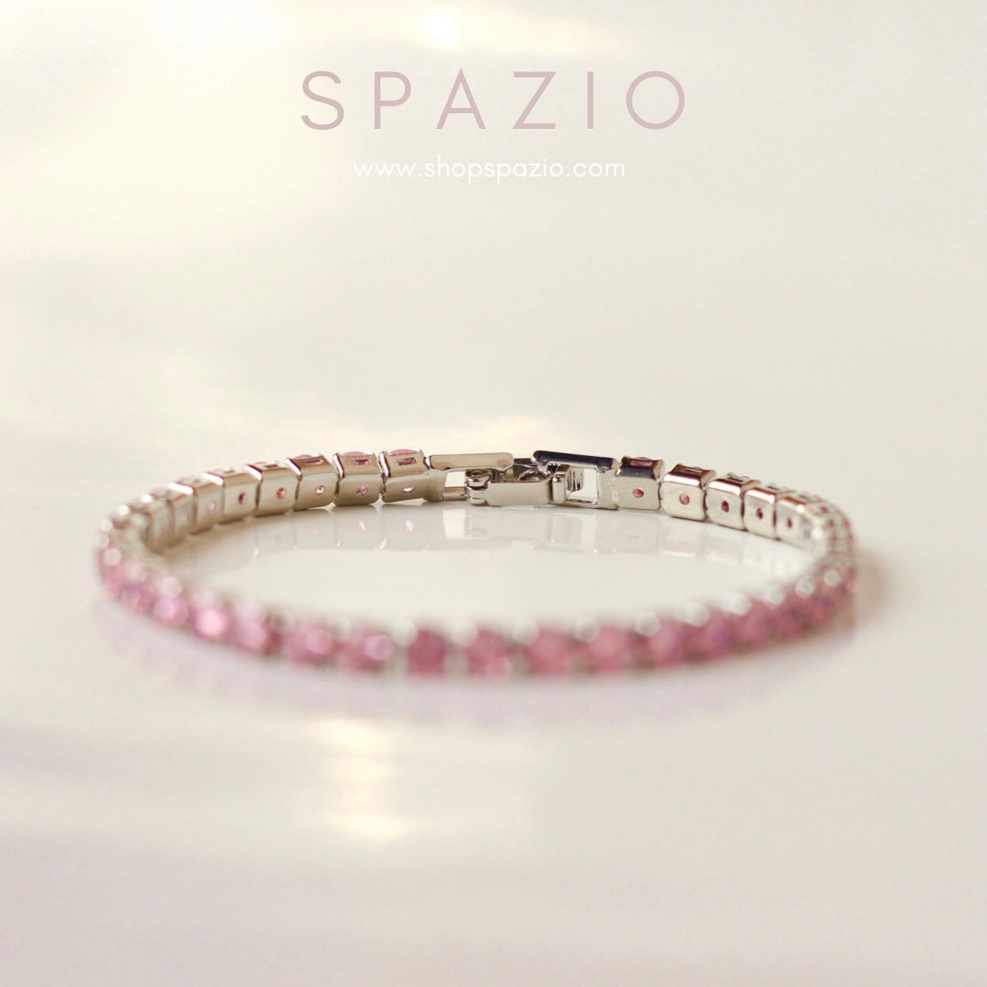 Tennis Bracelet-Pink