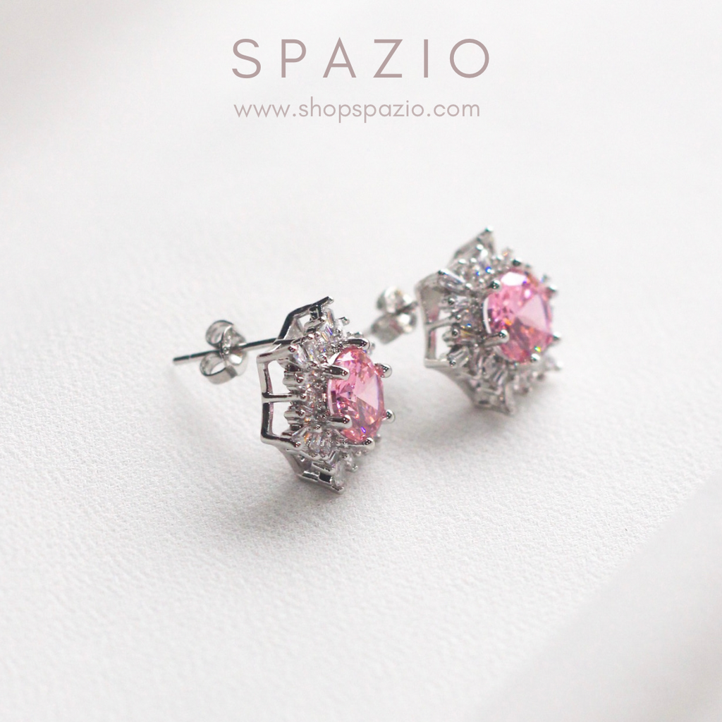 Pink Frost Earstuds