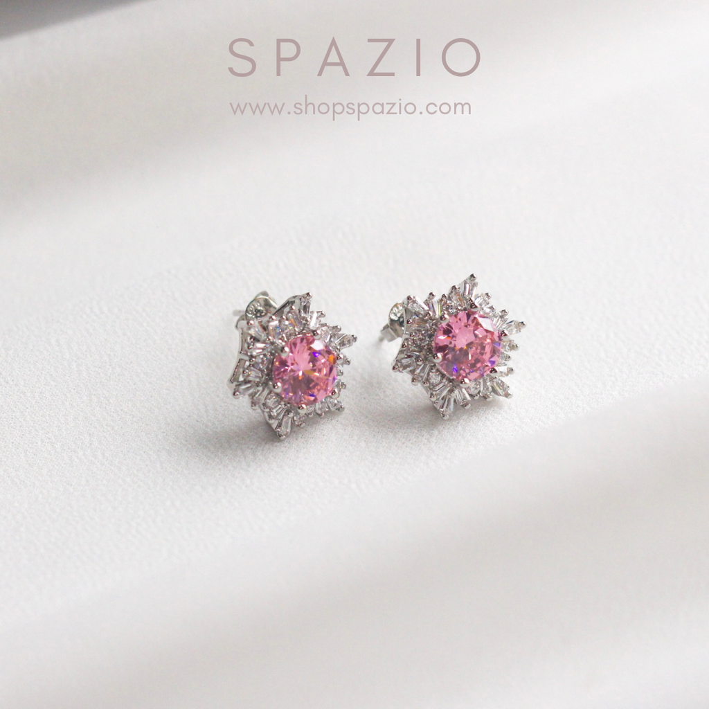 Pink Frost Earstuds