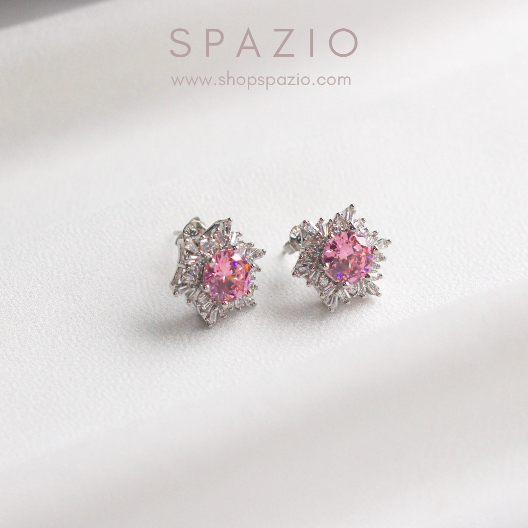 Pink Frost Earstuds