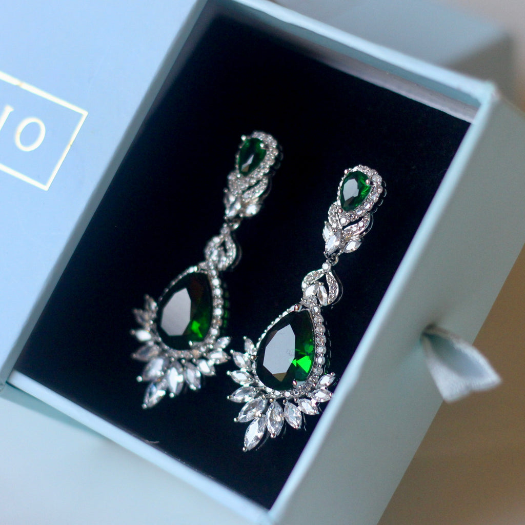 Emron Earrings-Green